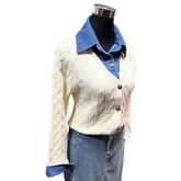 Chaqueta Lana Y Mezclilla